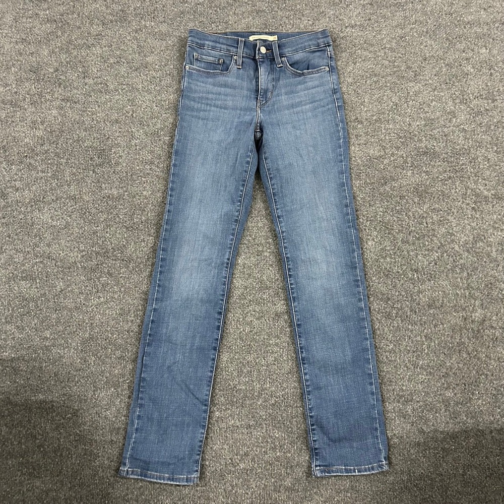 Levi's Jeans Womens Size 26 Blue 314 Shaping Straight Viscose Stretch Denim